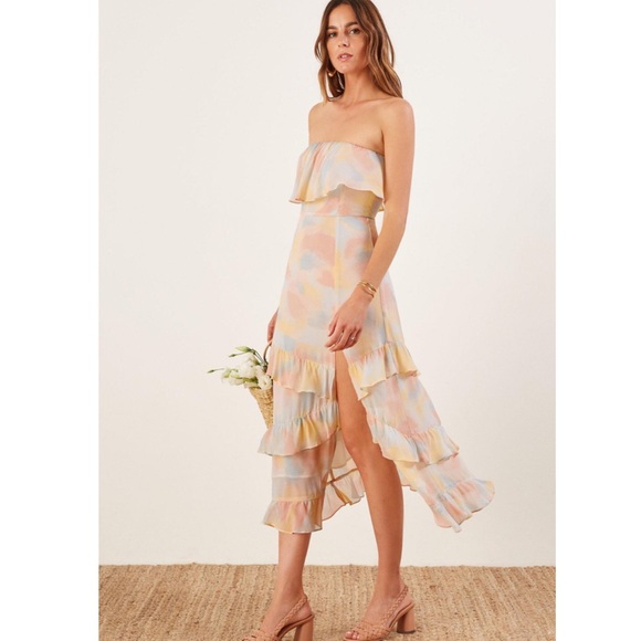 Reformation Indy Dress in Monet - Picture 2 of 4